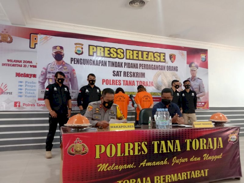 Polres Tator saat menggelar press release. 