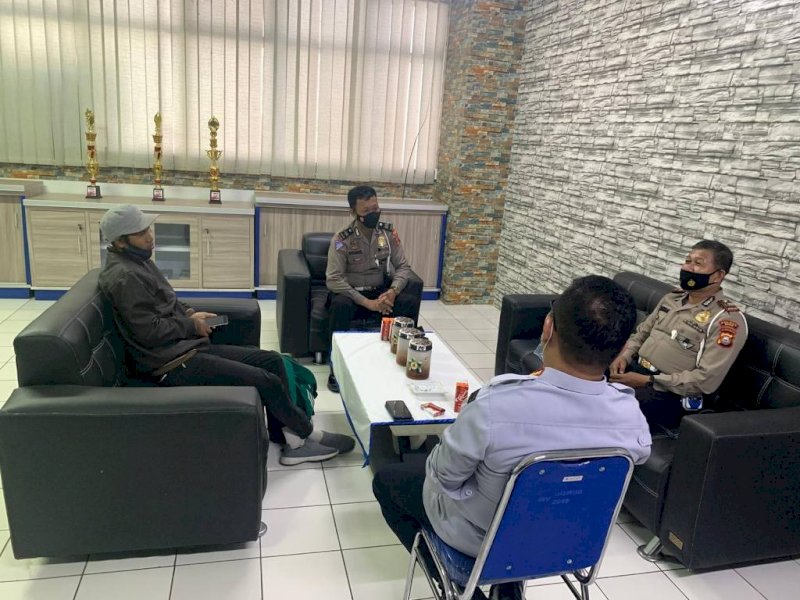 Pertemuan Satlantas Polres Bone bersama Dinas Perhubungan. 