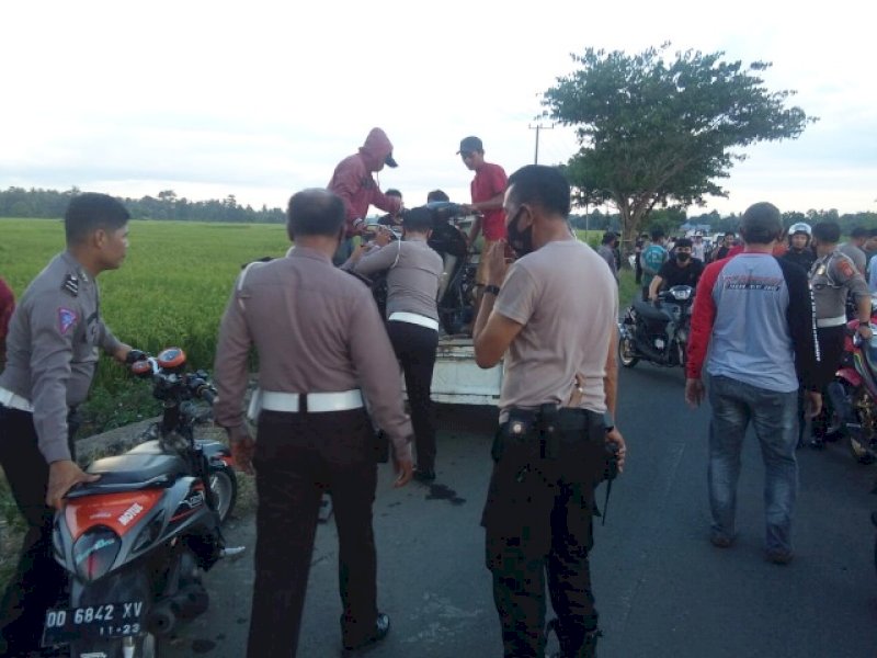 Polres Bulukumba melakukan razia balap liar Kamis sore.  