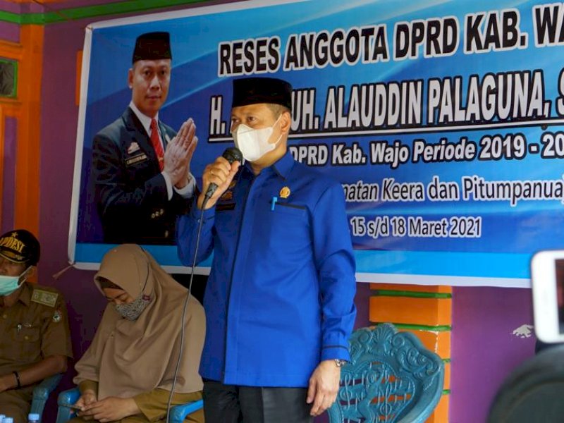 Ketua DPRD Wajo saat menggelar reses. 