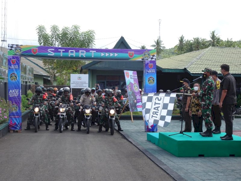 Dandim Selayar melaunching Aku Sahabat Rakyat. 