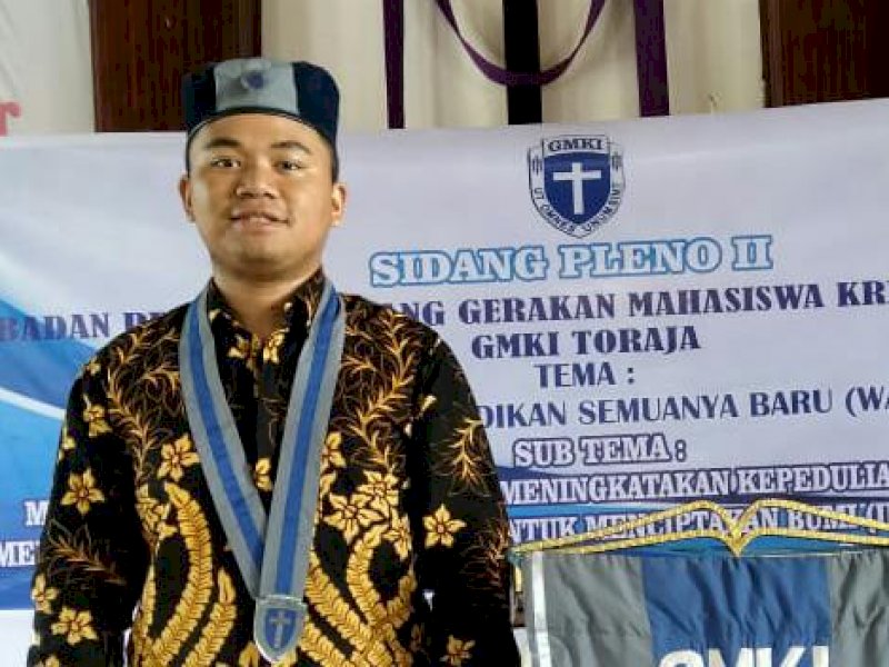 Ketua GMKI Cabang Toraja Wilson Paembonan. 