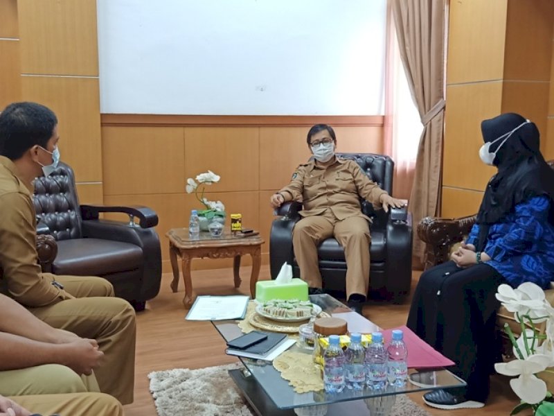 Wabup Lutra saat menerima kunjungan Tim Verlap KIPP Sulsel. 