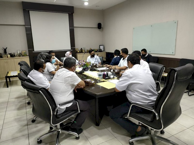Rakor Dinas PU dengan PDAM Makassar. 
