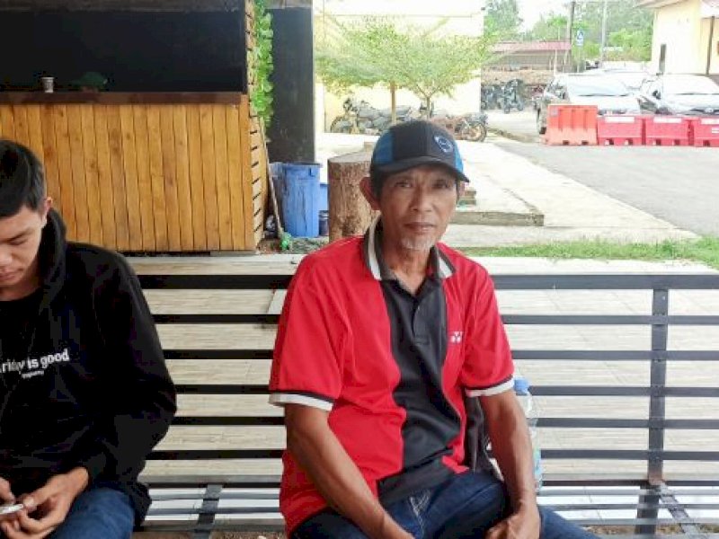 Korban penganiayaan yang diduga dilakukan oleh Kepala Lingkungan dj Bulukumba. 