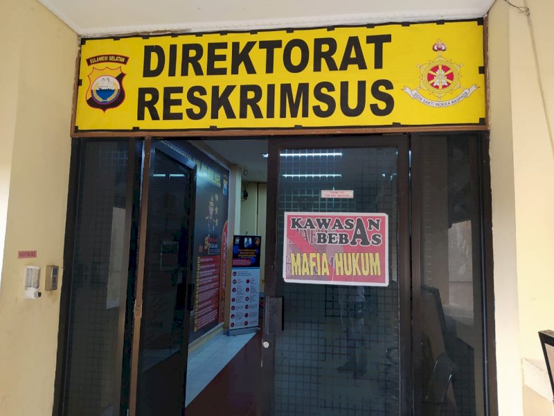 Suasana Direktorat Kriminal Khusus Polda Sulsel. 