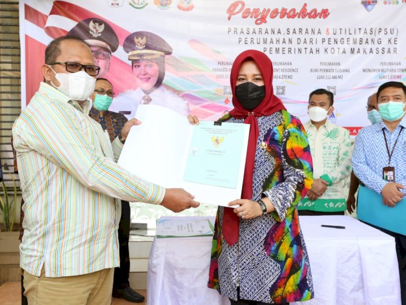 Penyerahan PSU dari Pengembang Perusahaan ke Pemkot Makassar. 