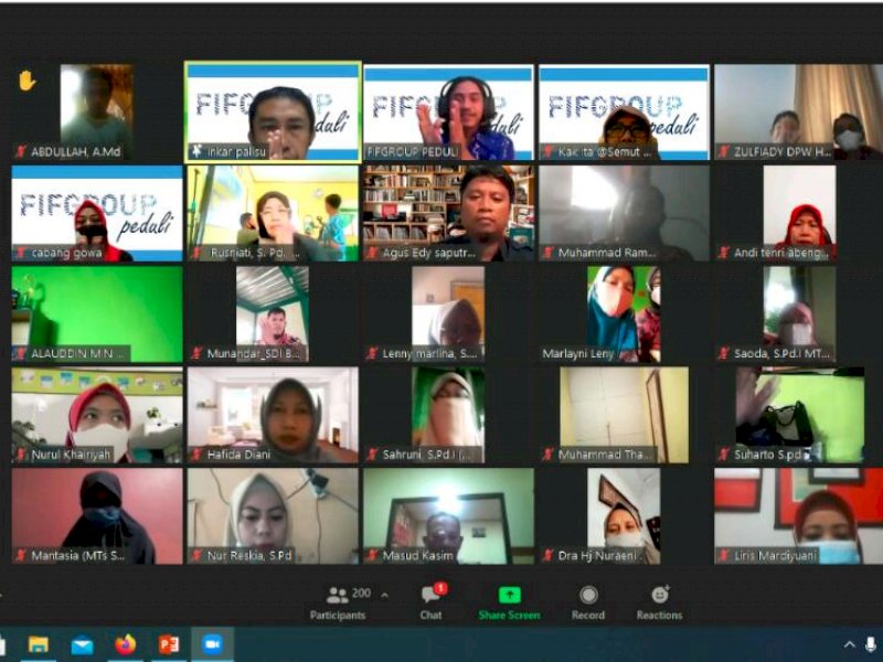 Pelatihan Guru Online FIF Group. 