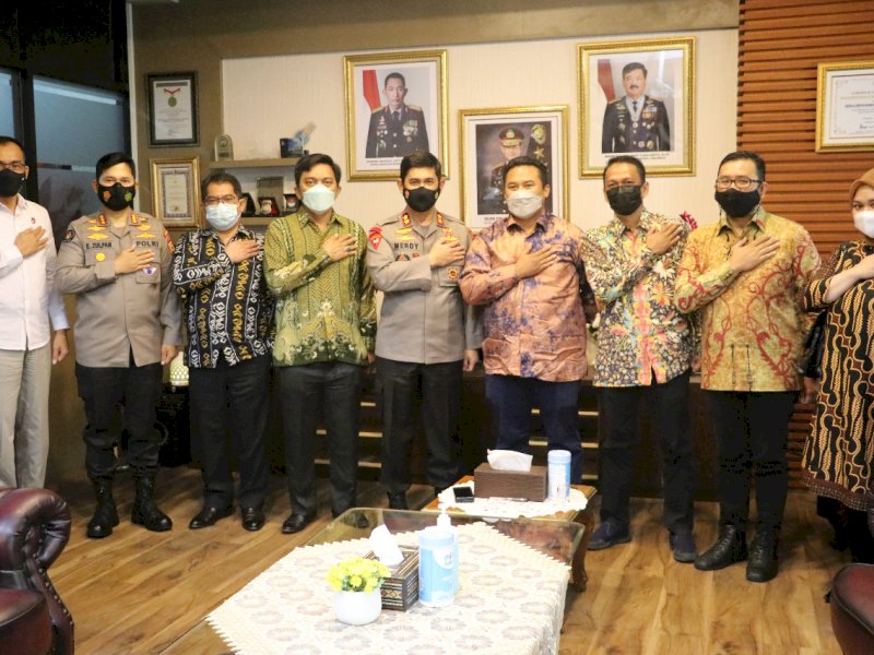 Audiensi Kapolda Sulsel dengan Komisioner KPID. 