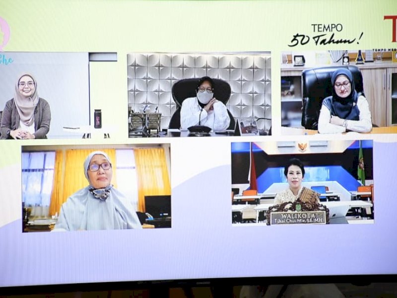 IDP menjadi Narasumber 50 Perempuan Berpengaruh Melawan Pandemi, Rabu (21/4/2021).