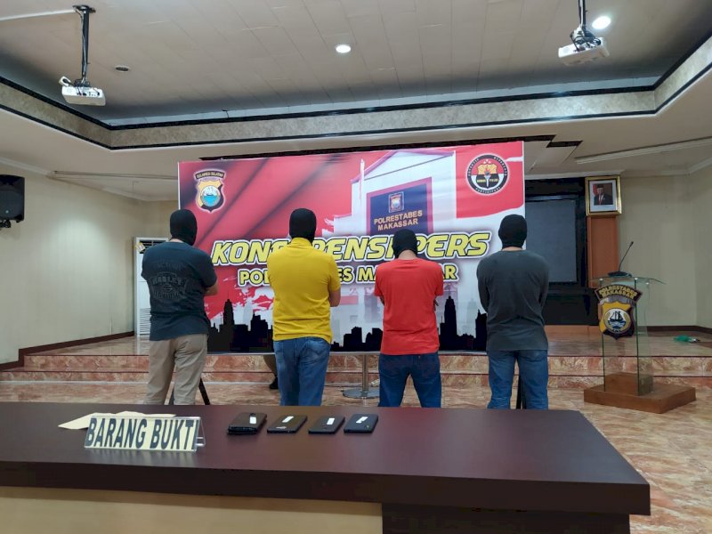 4 ASN Pemkot Makassar yang diamankan karena diduga terlibat narkoba, M Sabri (kuning). 
