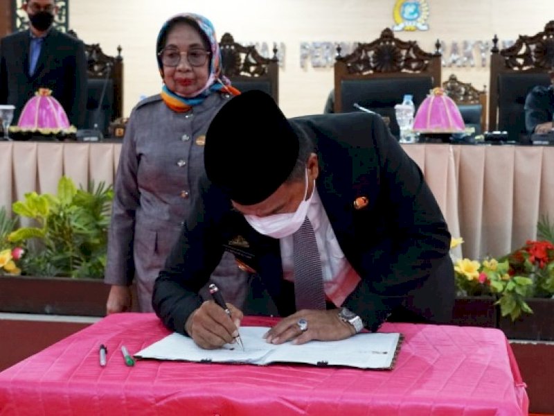 Teken Nota Kesepakatan RPJMD Bulukumba. 