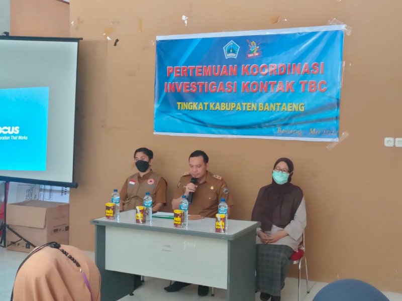 Dinkes Bantaeng saat menggelar pertemuan koordinasi investigasi kontak TBC. 