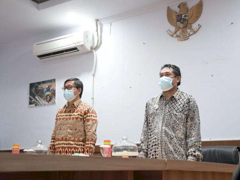 Wabup Lutra Suaib Mansur saat mengikuti Rakor dengan Presiden RI. 