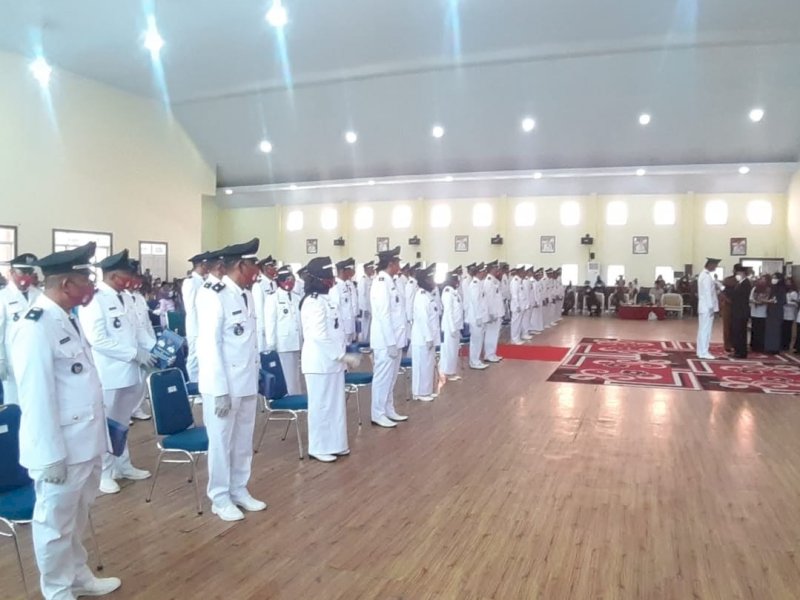 Pelantikan Kades Terpilih di Wajo. 