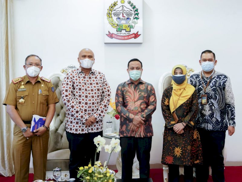 Andi Sudirman saat menerima kunjungan KPPU. 