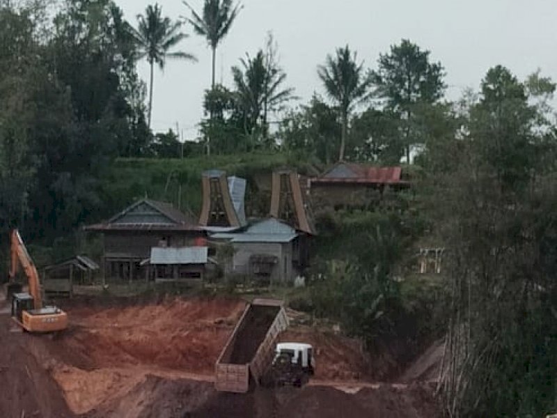 Lahan warga yang sampai saat ini belum dibayar Pemkab untuk Bandara Toraja. 