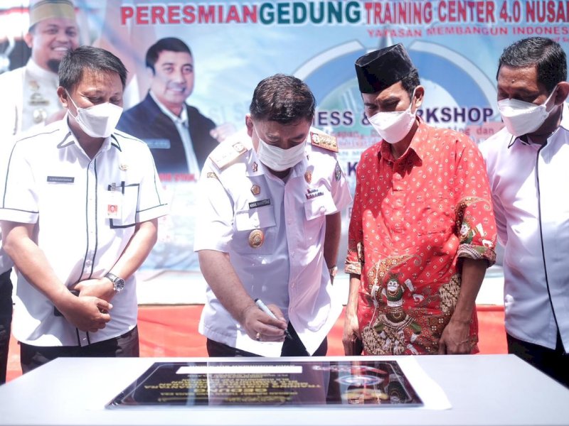 Peresmian Gedung Training Center 0.4 Nusantara. 
