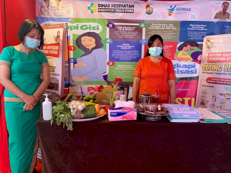 Dinkes Torut saat mengikuti Konvergensi penilaian kinerja pemerintah daerah dalam penanganan stunting di tingkat Provinsi Sulsel. 