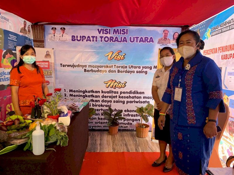 Dinkes Torut saat mengikuti Konvergensi penilaian kinerja pemerintah daerah dalam penanganan stunting di tingkat Provinsi Sulsel. 