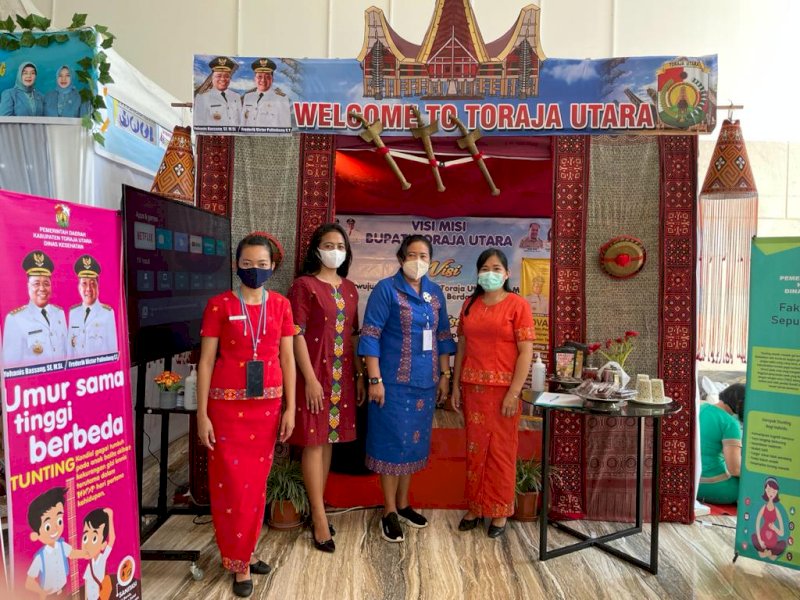 Dinkes Torut saat mengikuti Konvergensi penilaian kinerja pemerintah daerah dalam penanganan stunting di tingkat Provinsi Sulsel. 