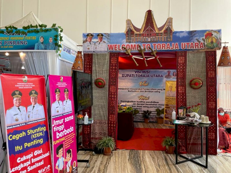 Dinkes Torut saat mengikuti Konvergensi penilaian kinerja pemerintah daerah dalam penanganan stunting di tingkat Provinsi Sulsel. 