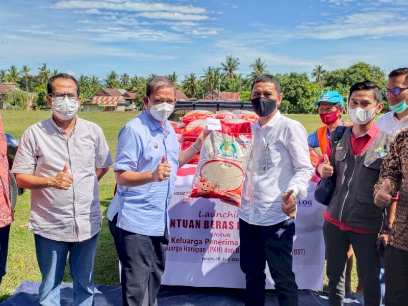 Bansos dari Kemensos yang akan disalurkan di Wajo. 