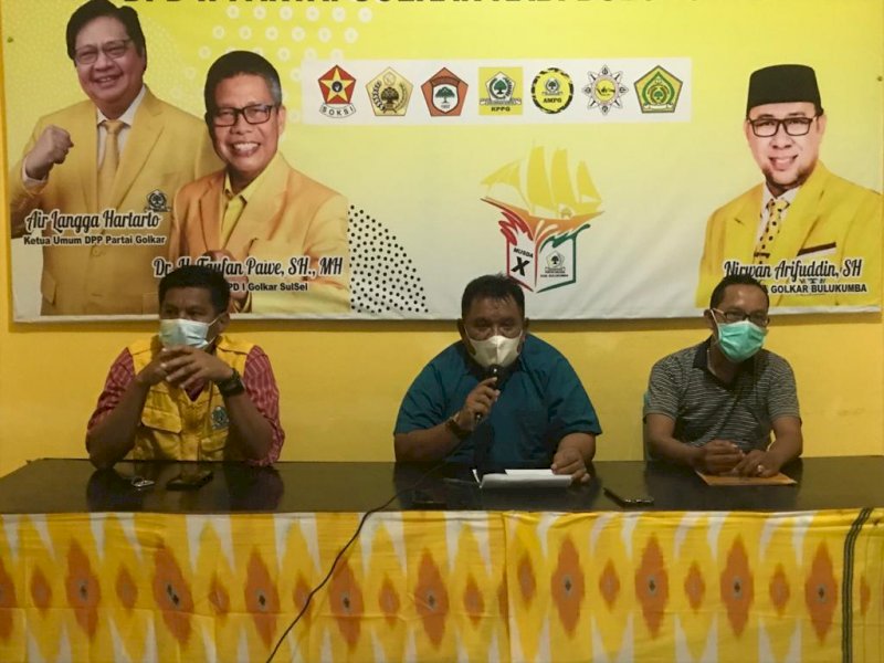 Konferensi Pers pelaksanaan Musda Golkar Bulukumba. 