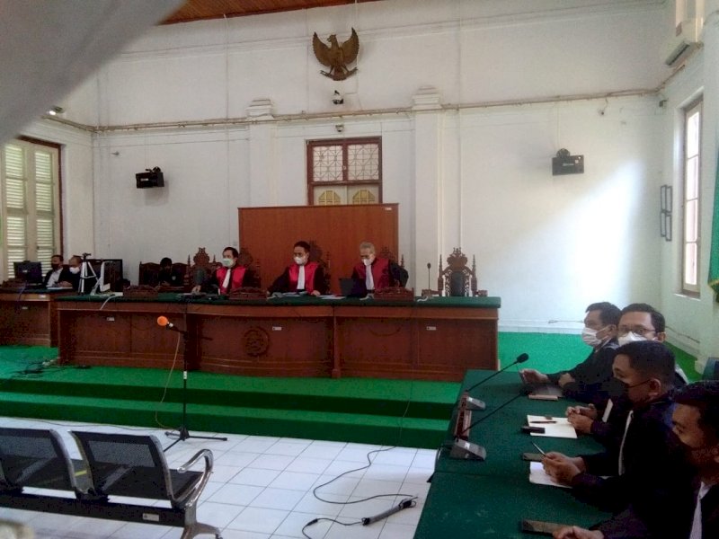 Sidang Vonis Agung Sucipto beberapa waktu lalu. 