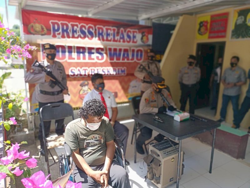 Pelaku penggelapan lintas kabupaten saat diamankan. 