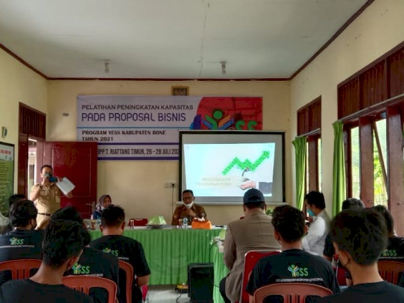 Pelatihan Program YESS di BPP Tanete Riattang Timur, Bone, Senin (26-28/7/2021).