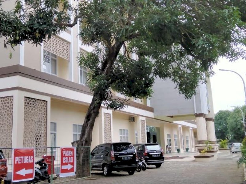 Tempat Fasilitas Isolasi Terintegrasi di Asrama Haji Sudiang. 