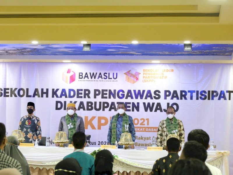 Sekolah Kader Pengawas Partisipatif di Kabupaten Wajo yang digelar Bawaslu RI. 