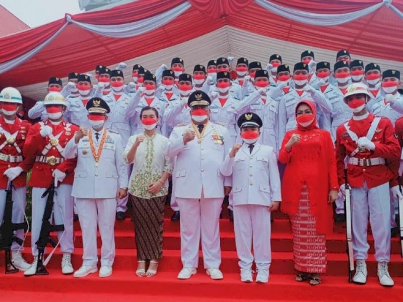 Gubernur Sultra bersama Harmoni Korsik Ajenrem 143 HO. 