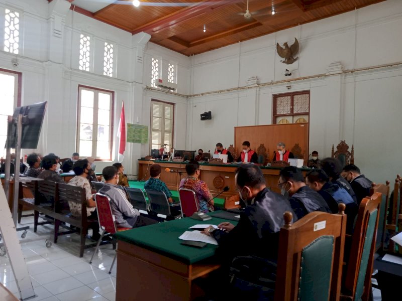 8 anggota Pokja saat bersaksi di Sidang Nurdin Abdullah. 