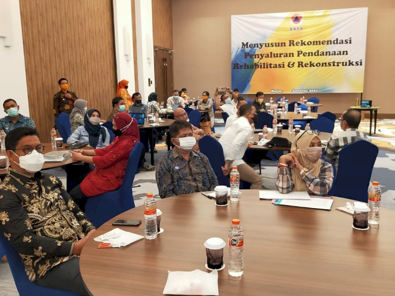 Rapat koordinasi penyaluran hibah rehabilitasi dan rekonstruksi pasca bencana di Bogor turut diikuti oleh Wakil Bupati Bulukumba, Edy Manaf (ist)