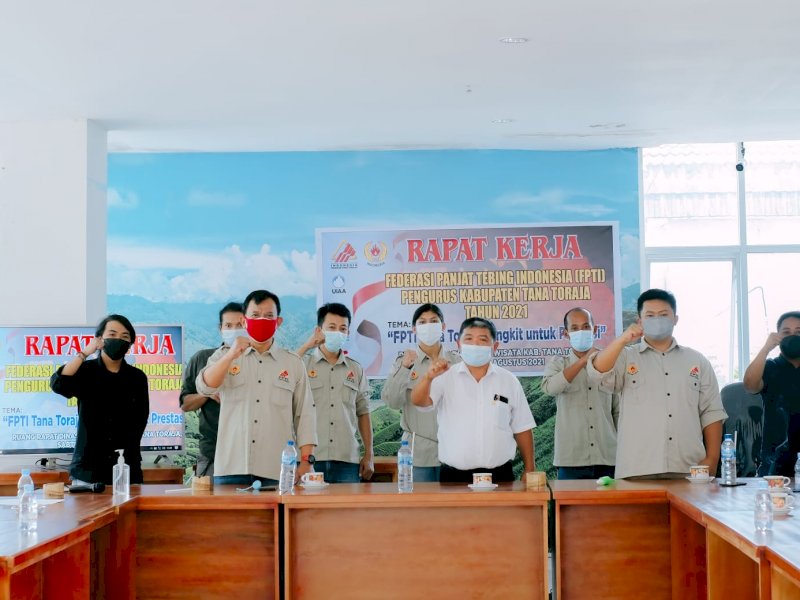 Rapat kerja FPTI Toraja membahas masalah terkait persiapan Pra Porprov. (Ist)