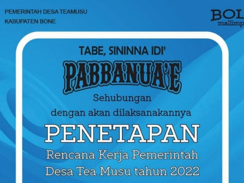 Penyampaian Pemdes Tea Musu di Medsos Facebook. 