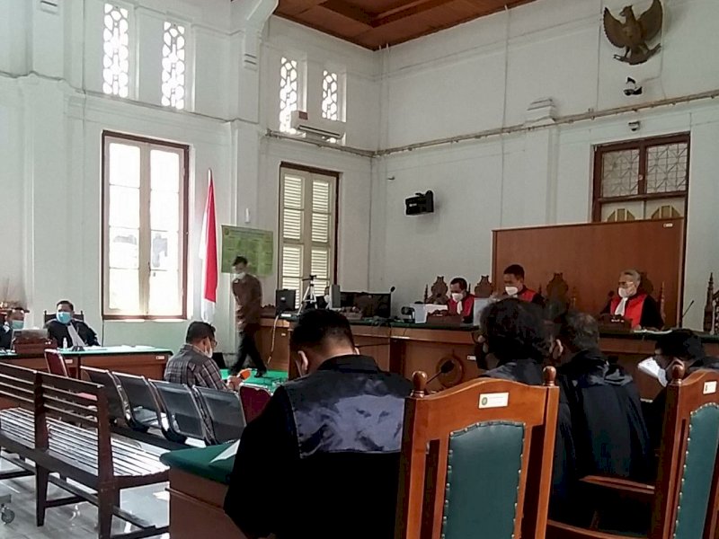 Andi Makkasau saat bersaksi di Sidang Nurdin Abdullah. 