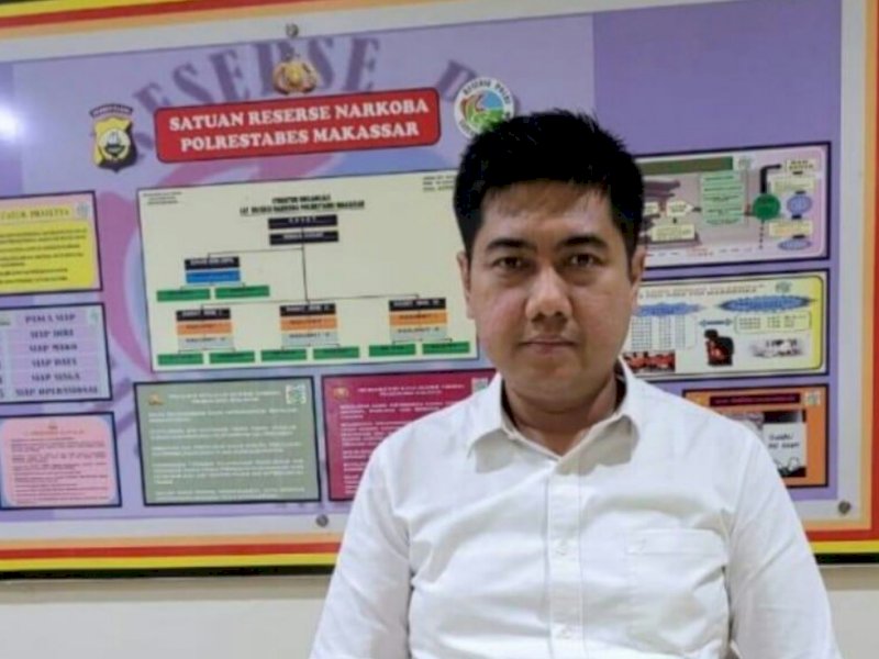 Kasat Narkoba Polrestabes&nbsp;Makassar, AKBP Yudi Frianto.  (Foto: Hasan)