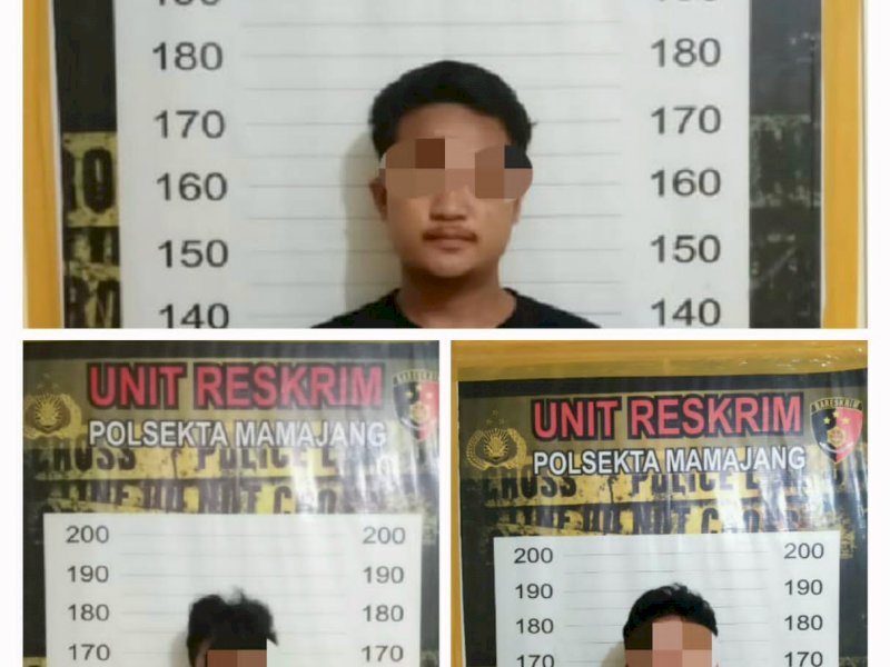 Pelaku pengeroyokan di Jl Badak, Makassar (Foto: Ist)