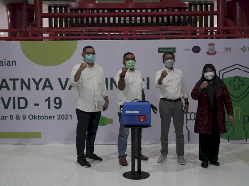 PT Pegadaian Makassar menggelar vaksinasi selama 2 hari. 