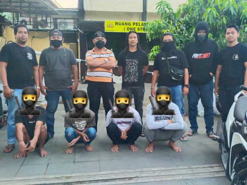 Pelaku begal diringkus polisi. (Foto: Ist)