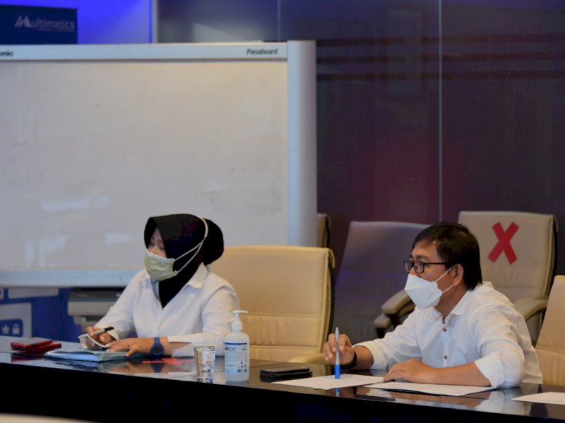 Wabup Lutra Suaib Mansur berkonsultasi ke Kemensos. 