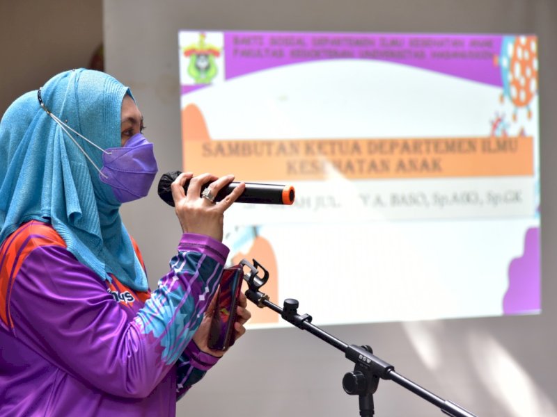 Plt Ketua TP PKK Sulsel Naoemi Octarina menghadiri bakti sosial DIKA Universitas Hasanuddin.