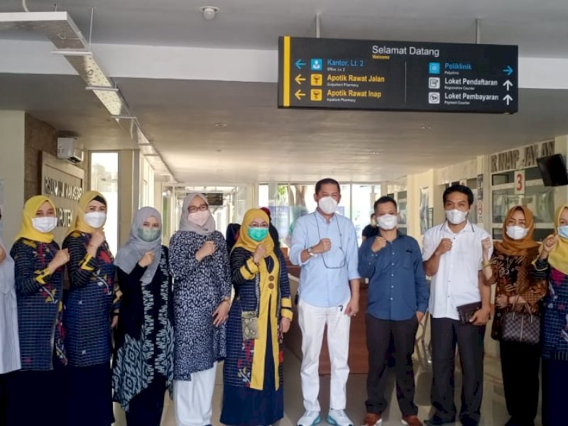 Manajemen RSUD Majene usai konsultasi dengan RSUD Haji Makassar.