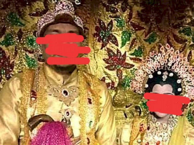 Korban saat dinikahkan dengan seorang difabel demi menutupi perbuatan ayah tirinya.