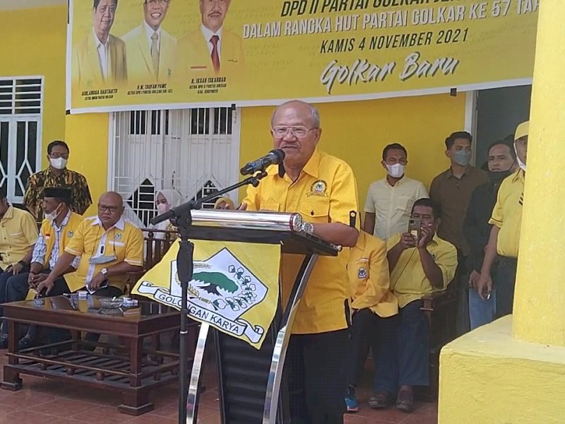 Ketua Golkar Jeneponto, Iksan Iskandar. (Foto: Mahmud Sewang)