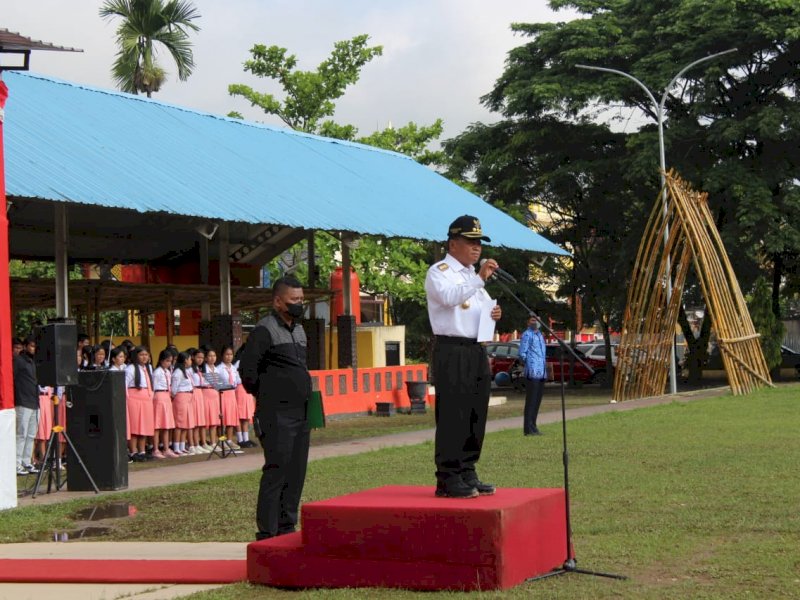 Upacara Hari Pahlawan di Toraja Utara.