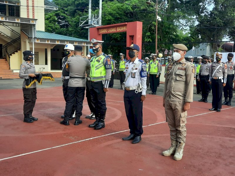Apel siaga jelang Operasi Zebra di Polres Takalar.